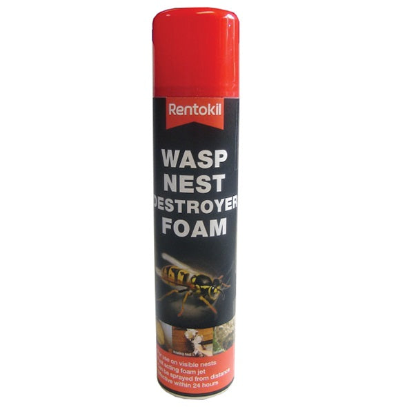 Rentokil PSW97 Wasp Nest Destroyer Foam 300ml Aerosol - Premium Insect from Rentokil - Just $7.2! Shop now at W Hurst & Son (IW) Ltd