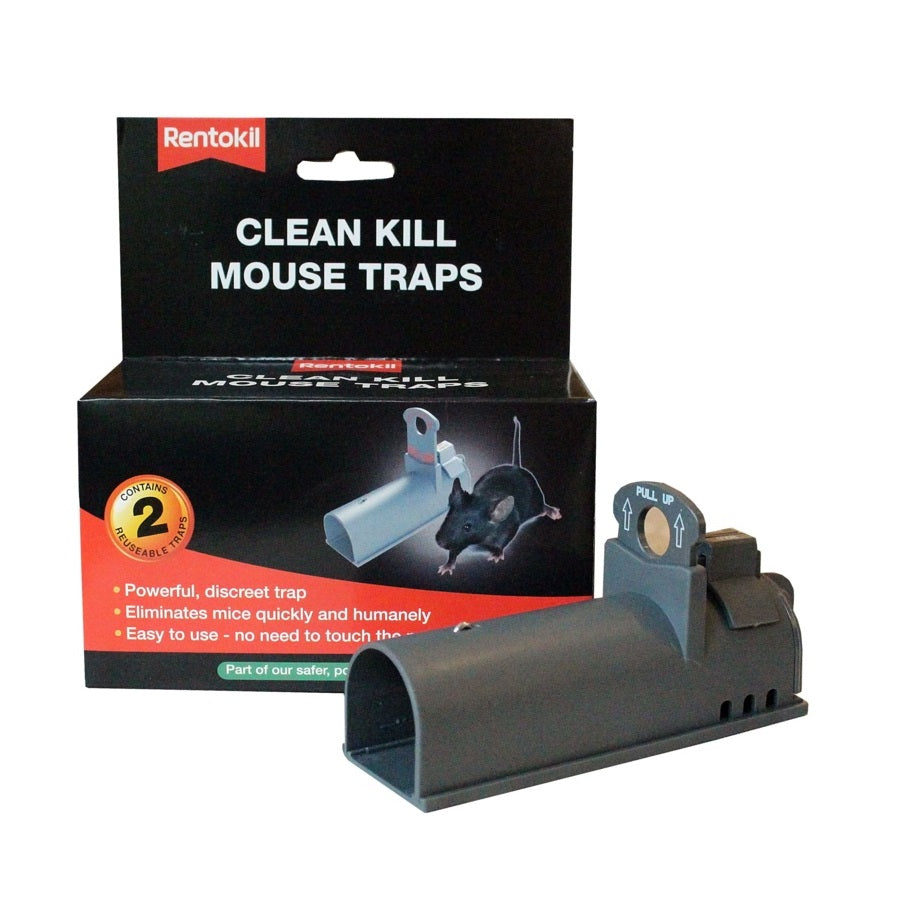 Rentokil FC100 Clean Kill Mouse Traps - Pack of 2 - Premium Rodent from Rentokil - Just $9.3! Shop now at W Hurst & Son (IW) Ltd