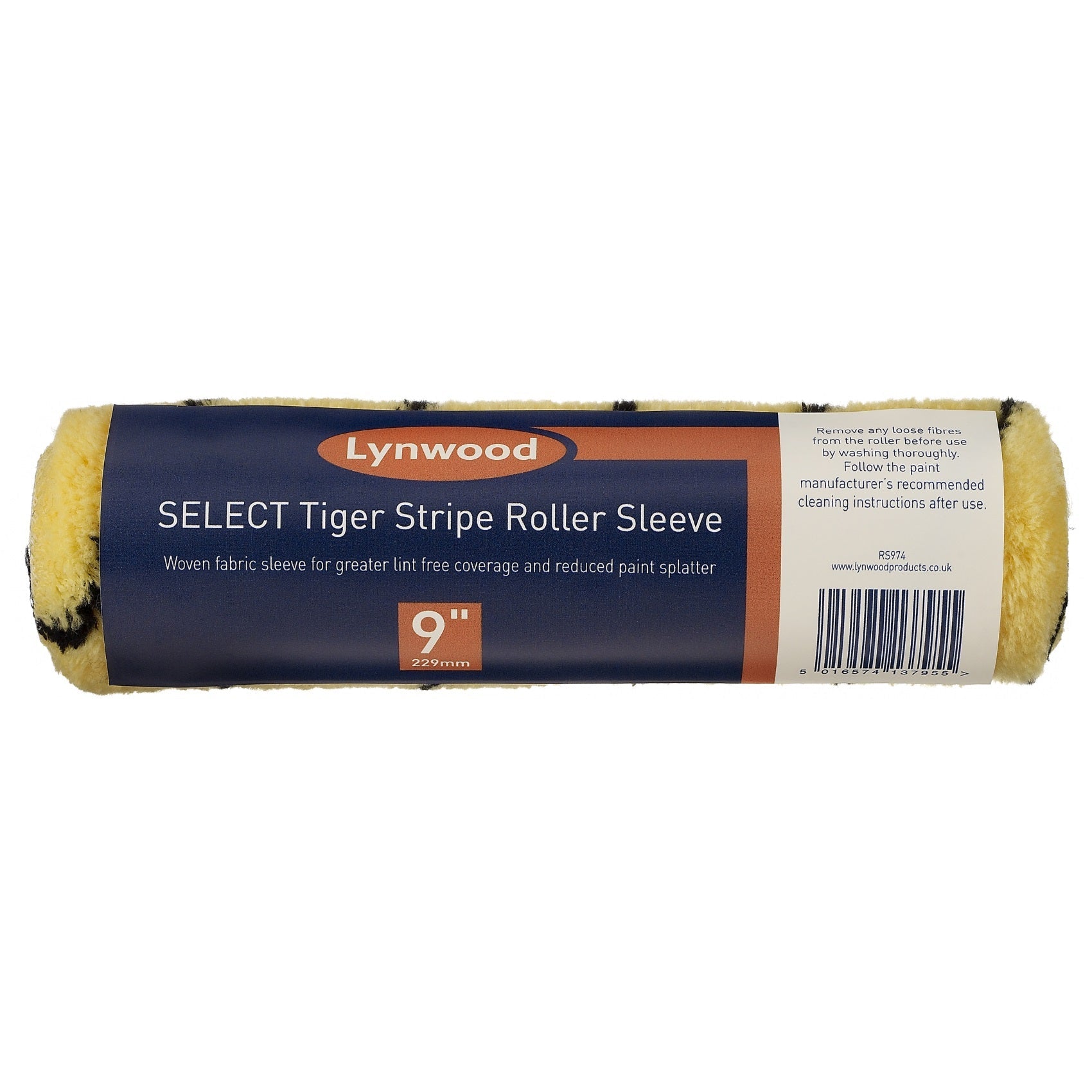 Lynwood RS974 Select Tiger Stripe Roller Sleeve 9" - Premium Rollers from HARRIS - Just $1.3! Shop now at W Hurst & Son (IW) Ltd