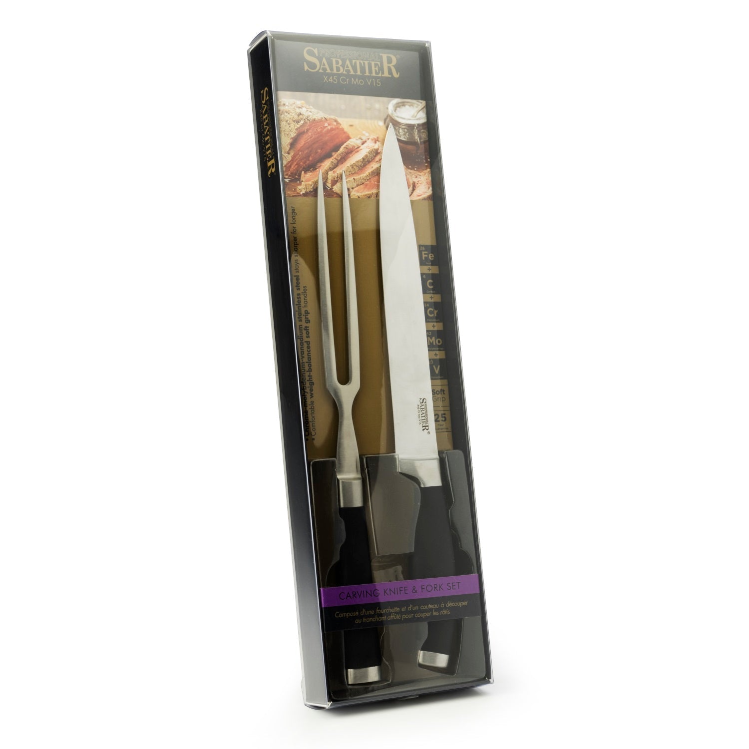 Sabatier Professional SABST3000 Carving Knife & Fork Set - Premium Carving SetsPans & Racks from Taylors Eye Witness - Just $25.95! Shop now at W Hurst & Son (IW) Ltd