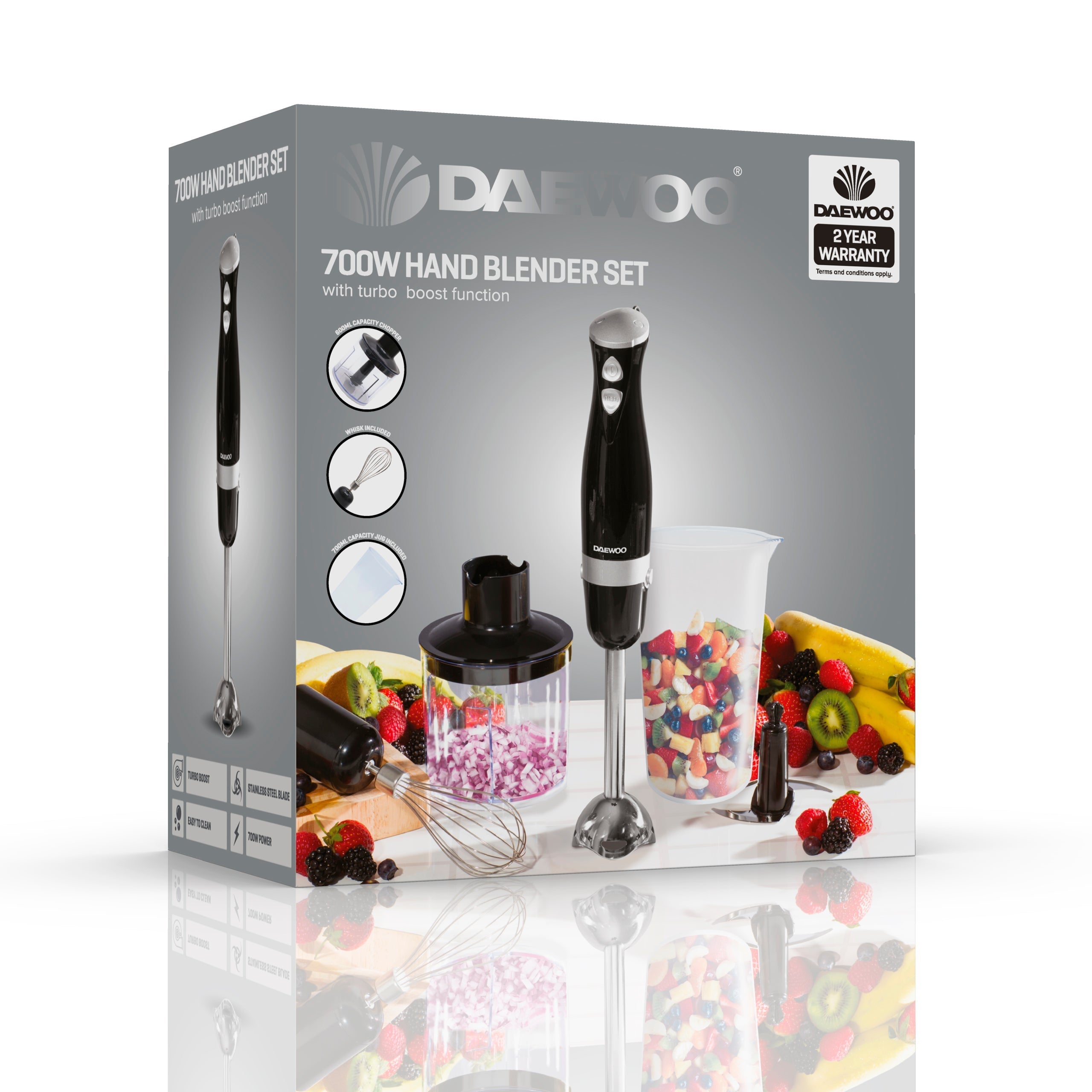 Daewoo SDA1622 Hand Blender Set 600w - Premium Hand / Stick Blenders from Daewoo - Just $27.95! Shop now at W Hurst & Son (IW) Ltd