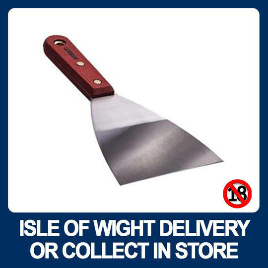 Amtech G0900 Heavy Duty Scraper 4" (100mm) With Wooden Handle - Premium Strippers from DK Tools - Just $3.95! Shop now at W Hurst & Son (IW) Ltd