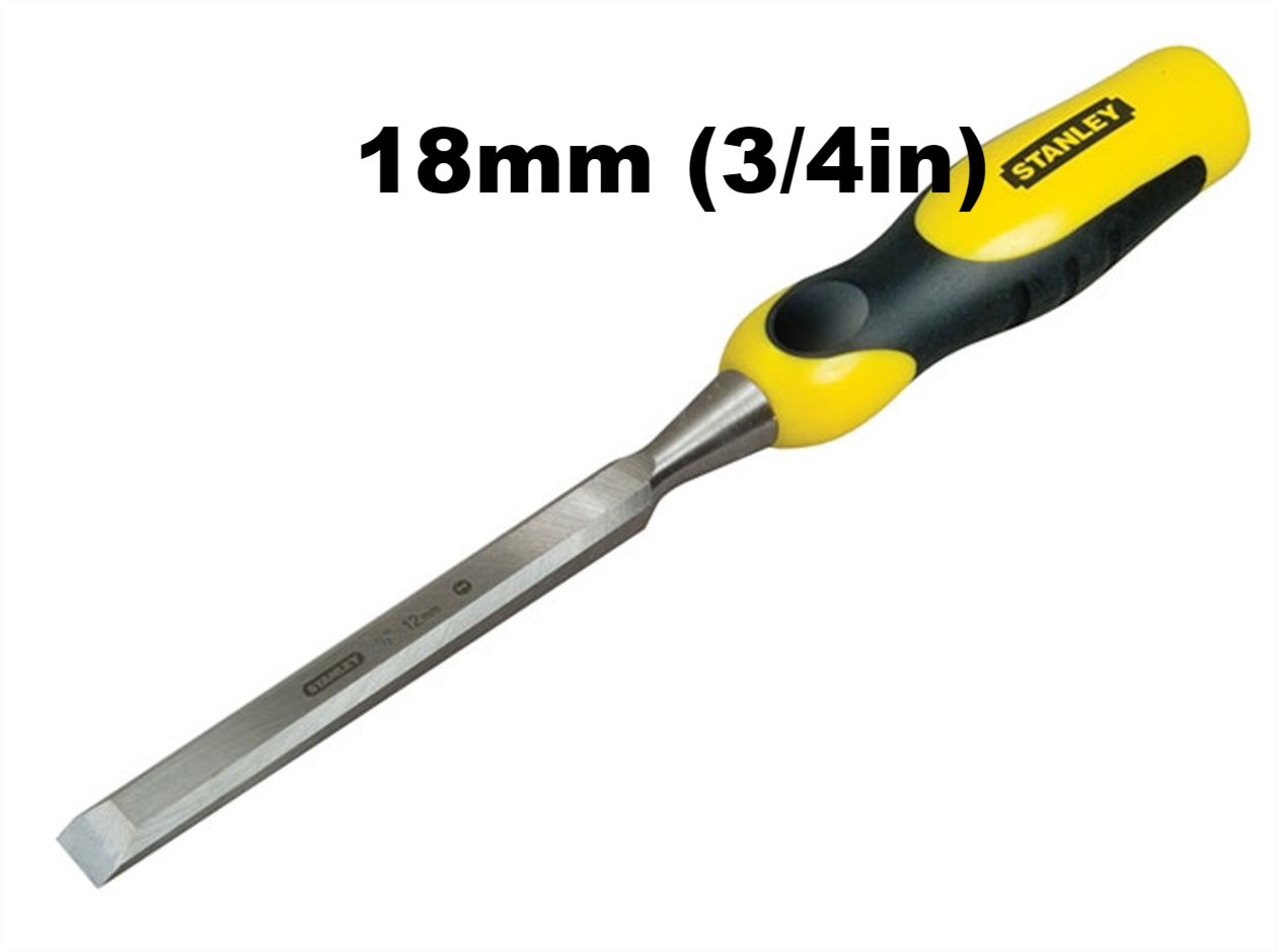 Stanley DynaGrip Bevel Edge Chisel with Strike Cap - Various Sizes - Premium Chisels from Stanley - Just $13.07! Shop now at W Hurst & Son (IW) Ltd
