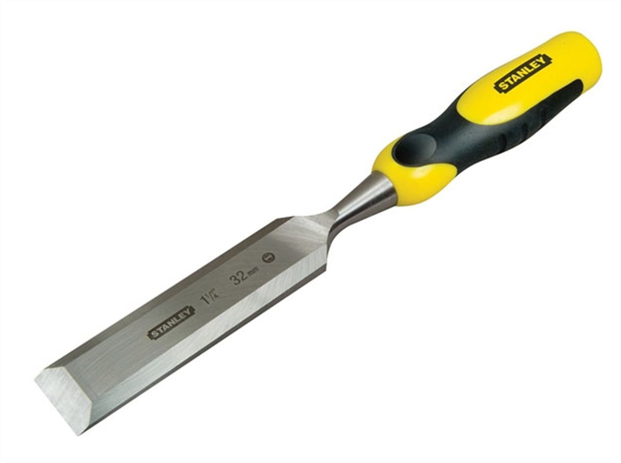 Stanley DynaGrip Bevel Edge Chisel with Strike Cap - Various Sizes - Premium Chisels from Stanley - Just $13.07! Shop now at W Hurst & Son (IW) Ltd