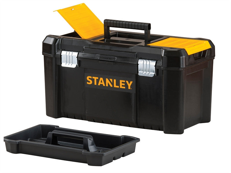 Stanley 175521 Basic Toolbox with Organiser Top 50cm (19in) - Premium Tool Boxes from Stanley - Just $28.50! Shop now at W Hurst & Son (IW) Ltd