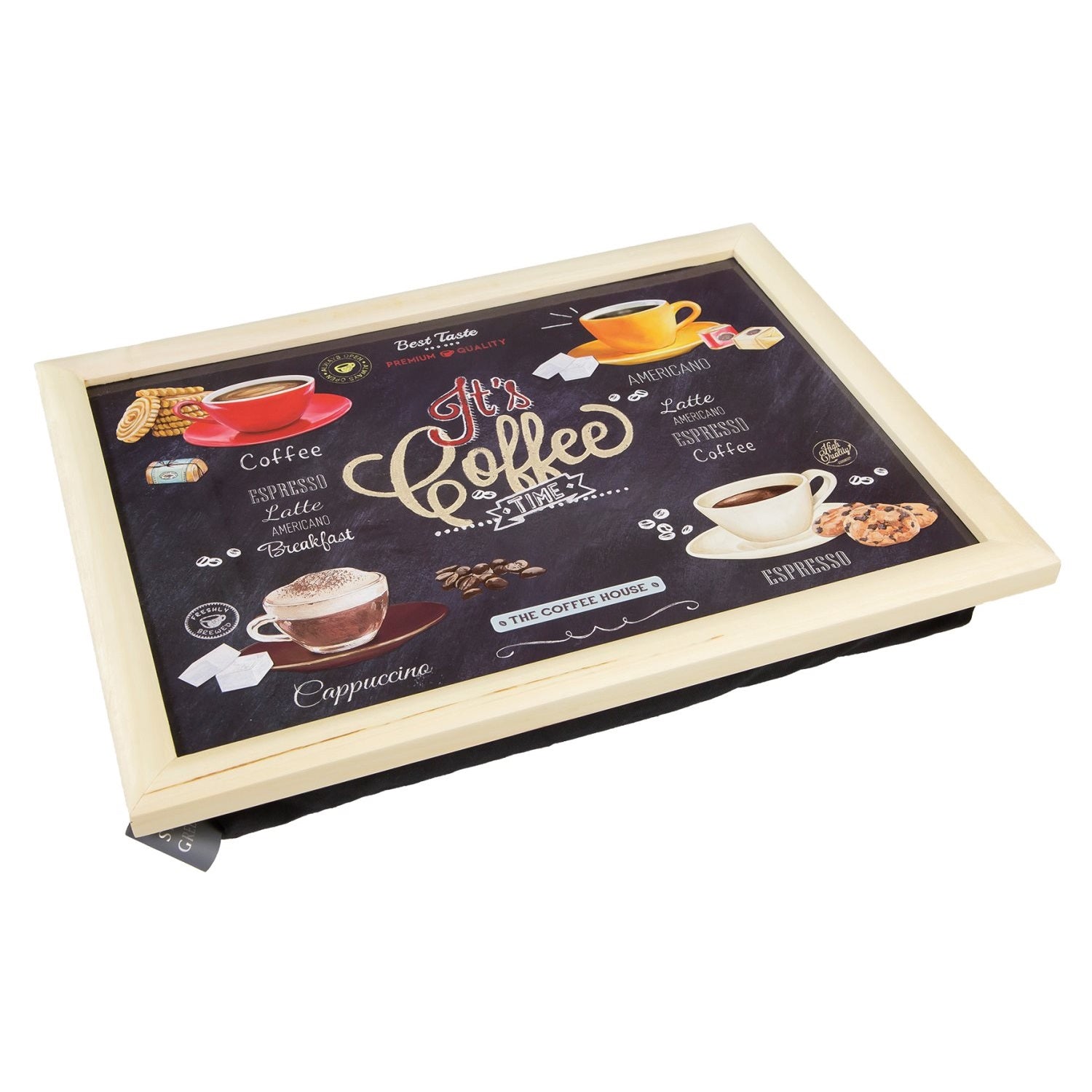 Stow Green 2108/ICTT Lap Tray 435mm x 325mm - Ardesia Coffee Time - Premium Trays from Stow Green - Just $15.7! Shop now at W Hurst & Son (IW) Ltd
