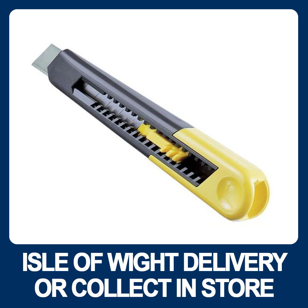 Stanley 010151 SM18 Snap-Off Blade Knife 18mm - Premium Knives from STANLEY - Just $3.76! Shop now at W Hurst & Son (IW) Ltd