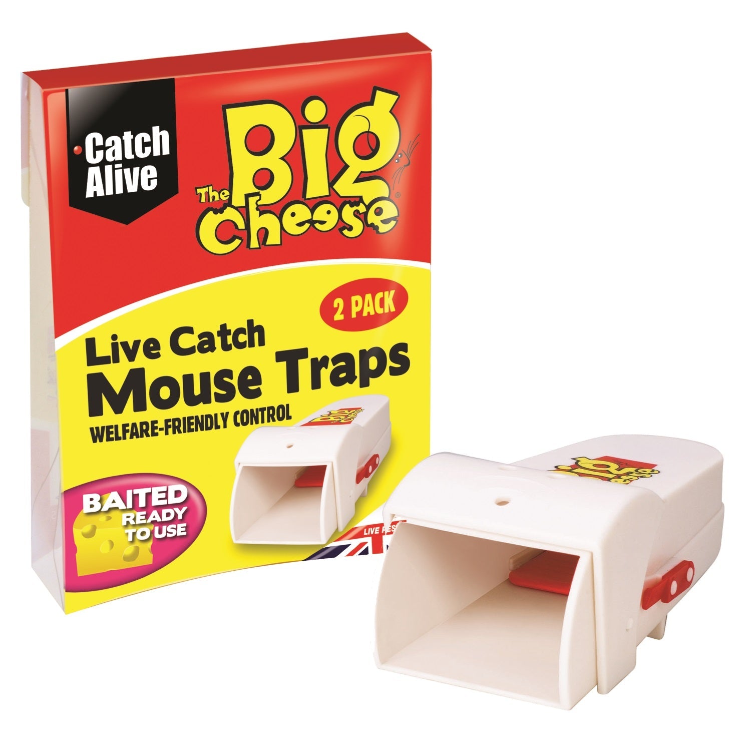 The Big Cheese STV155 Live Catch Mouse Trap Pkt2 - Premium Rodent from STV020 - Just $5.69! Shop now at W Hurst & Son (IW) Ltd