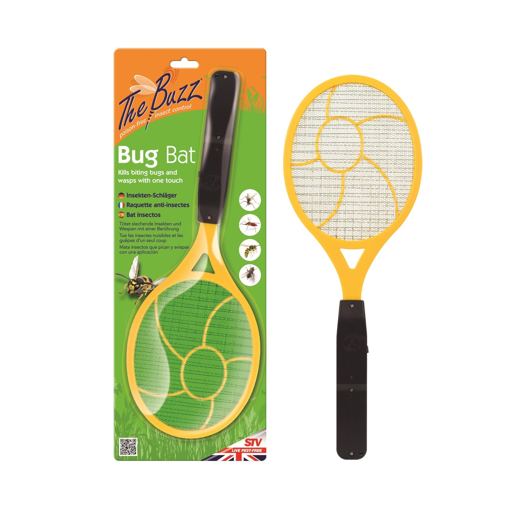 The Buzz STV882 Bug Bat Zapper Fly Swats STV Aprilleaflet23 Brand_STV Brand_The Buzz Collections_Insect Control Google Product Insect Control IW Festival Pest Control Product Type_Fly Swats Product Type_Insect Product Type_Wasp Control STV The Buzz