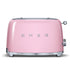 Smeg 2 Slice Toaster - Pink Toasters Smeg Brand_Smeg Collections_Toasters Google Product Mothers Day Product Price_£50.00 and Over Product Type_2 Slice Toasters Smeg Toasters