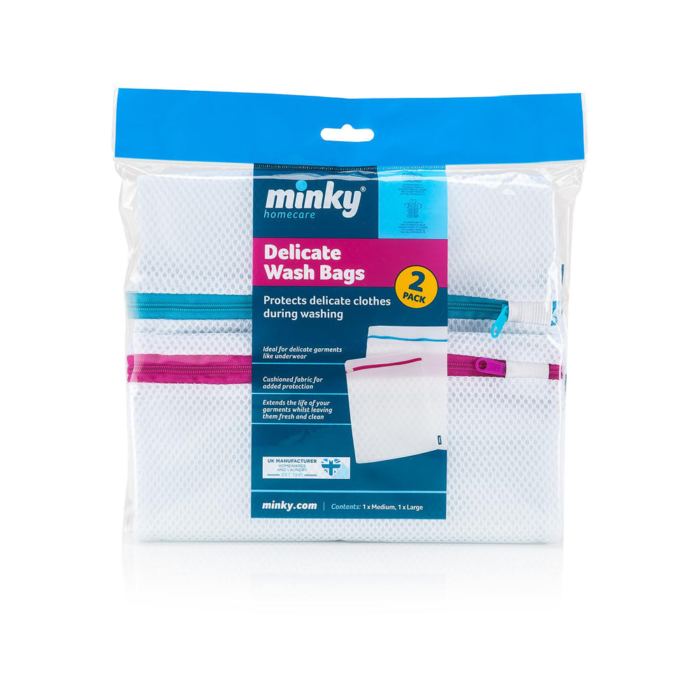 Minky TT70401200 Delicate Wash Bag - Pack of 2 - Premium Laundry Accessories from Vale Mill - Just $5.35! Shop now at W Hurst & Son (IW) Ltd