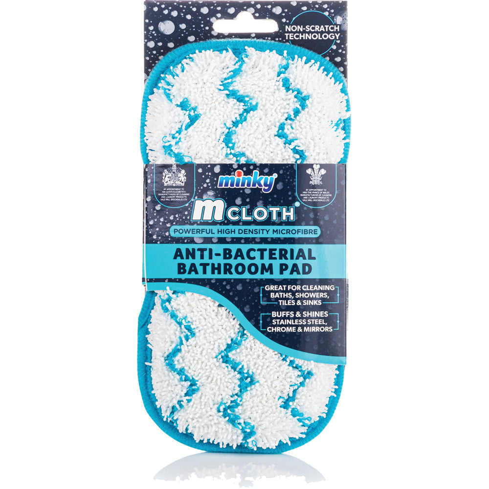 Minky TT78700130 M Cloth Anti-Bacterial Bathroom Cleaning Pad - Premium Scourers / Sponges from MINKY - Just $2.59! Shop now at W Hurst & Son (IW) Ltd