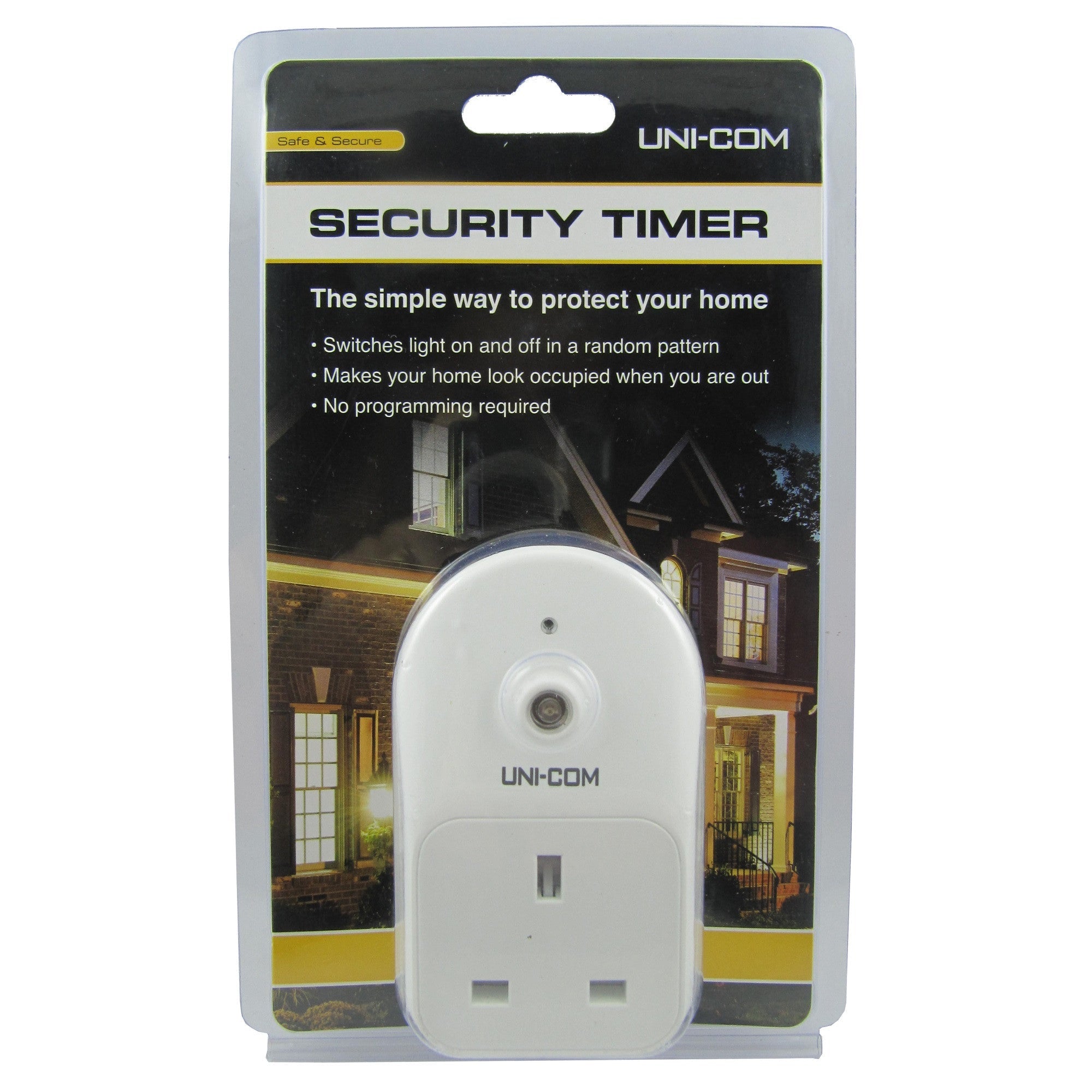 Uni-Com 63346 Security Timer - Premium Plug Adaptors Etc. from Uni-Com - Just $5.99! Shop now at W Hurst & Son (IW) Ltd