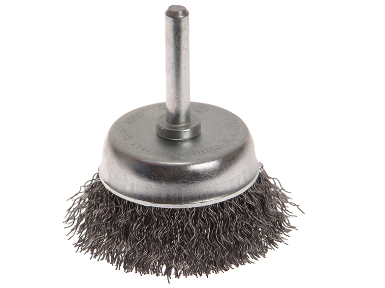Faithfull FAIWBS50 Wire Cup Brush 50mm x 6mm Shank 0.30mm - Premium Wire Brush Attachments from FAITHFULL - Just $3.95! Shop now at W Hurst & Son (IW) Ltd