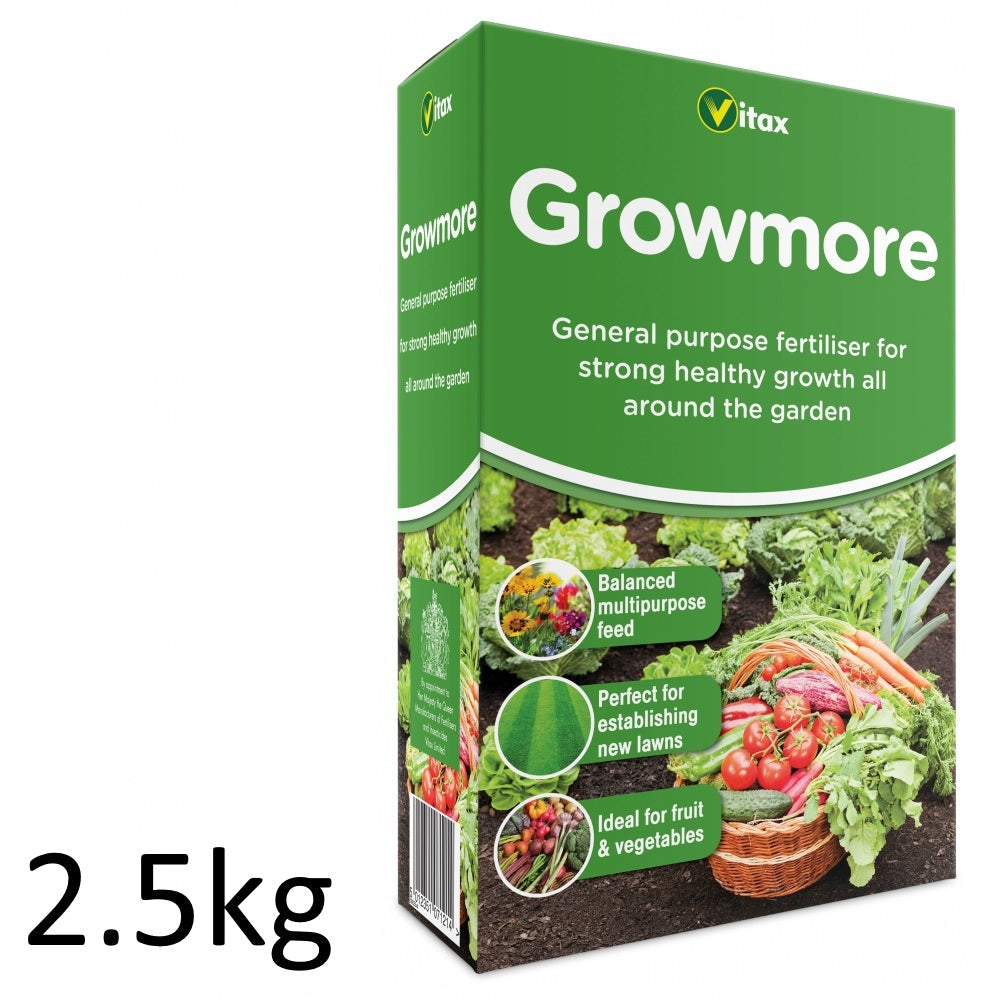 Vitax Growmore - Various Sizes - Premium Plant Food from VITAX - Just $4.60! Shop now at W Hurst & Son (IW) Ltd