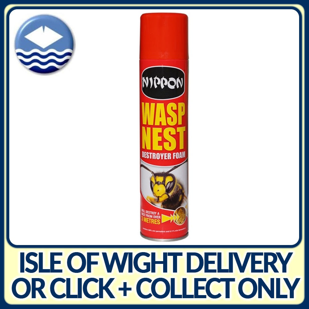 Nippon 5NWN300 Wasp Nest Destroyer Foam 300ml Aerosol - Premium Insect from VITAX - Just $6.10! Shop now at W Hurst & Son (IW) Ltd