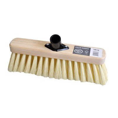 Value Range VR19 Sweeping Broom Head 290mm Cream PVC - Premium Brushes / Brooms from Hill Brush - Just $4.5! Shop now at W Hurst & Son (IW) Ltd