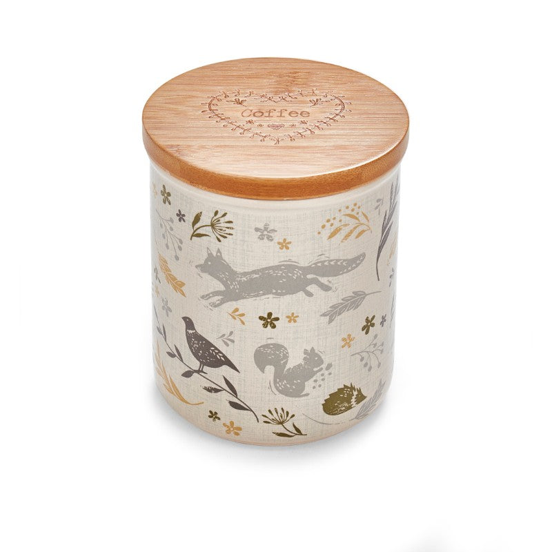 Cooksmart 1003 Ceramic Coffee Canister - Woodland - Premium Tea Coffee Sugar Canisters from Cooksmart - Just $12.95! Shop now at W Hurst & Son (IW) Ltd