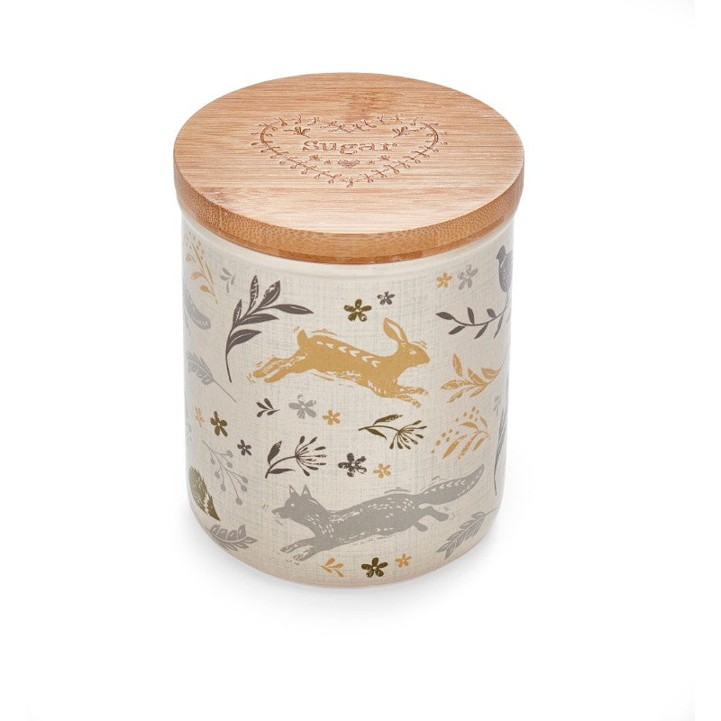 Cooksmart 1004 Ceramic Sugar Canister - Woodland - Premium Tea Coffee Sugar Canisters from Cooksmart - Just $12.95! Shop now at W Hurst & Son (IW) Ltd