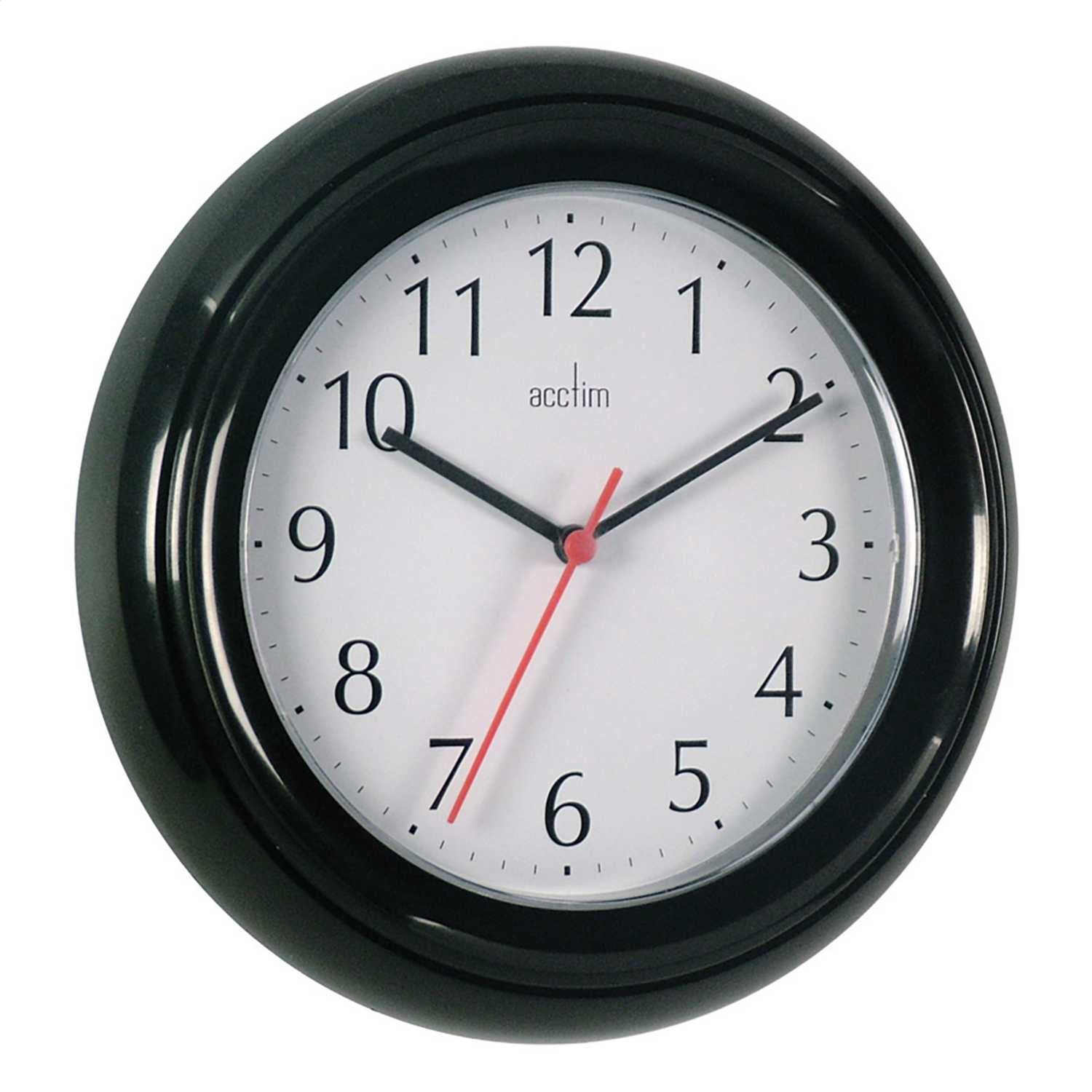 Acctim 21413 Wycombe Wall Clock 22cm - Black Clocks Acctim Acctim Bentima Brand_Acctim Clocks Clocks & Weather Stations Collections_Clocks / Weather Stations Google Product Home & Garden Home Interiors Product Type_Wall Clocks