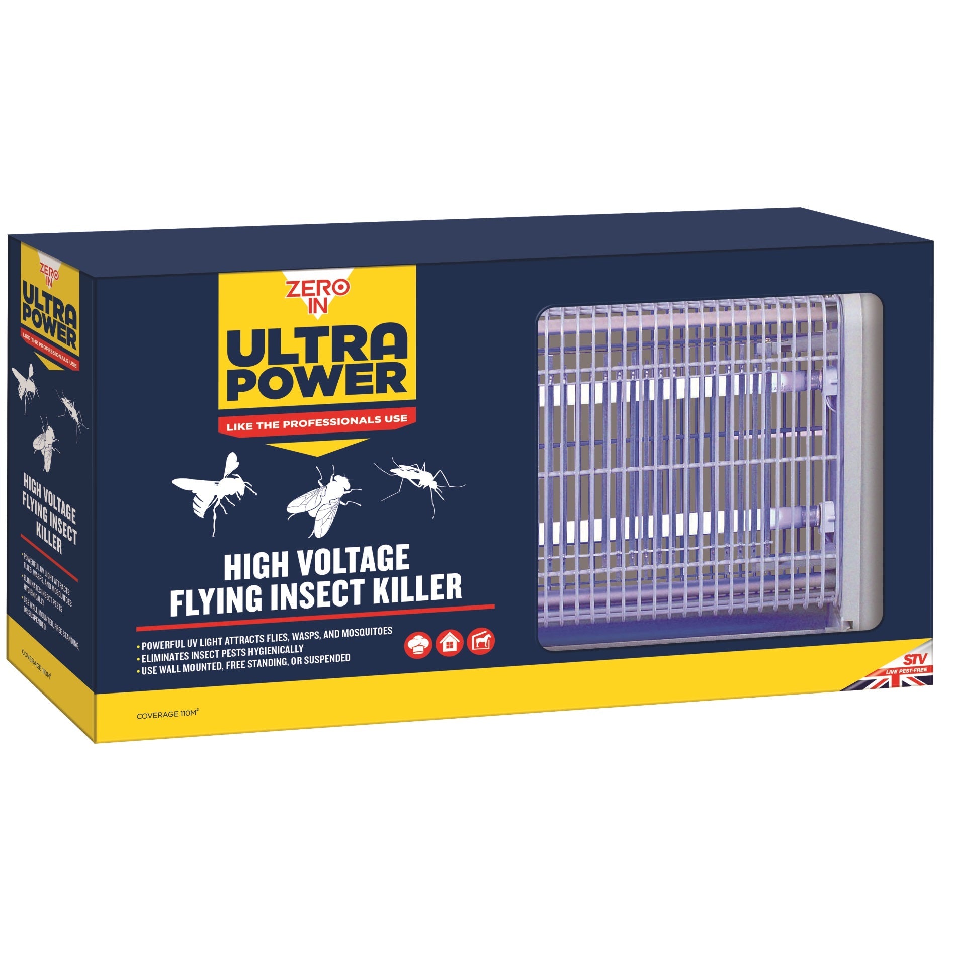 Zero In ZER570 High Voltage Flying Insect Killer - Premium Insect from STV - Just $49.99! Shop now at W Hurst & Son (IW) Ltd