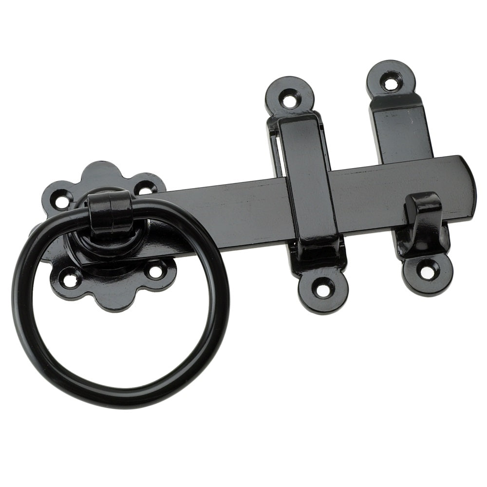 EasyFix 4157763 Plain Ring Gate Latch Black 6" - Premium Gates / Accessories from eliza tinsley - Just $9.85! Shop now at W Hurst & Son (IW) Ltd