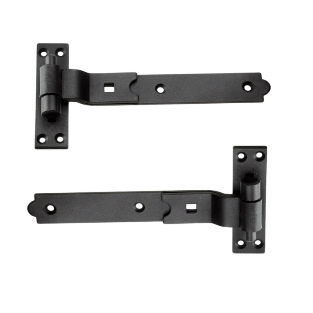 Black Cranked Hook & Band Hinges - Various Sizes - Premium Gate Hinges from eliza tinsley - Just $7.99! Shop now at W Hurst & Son (IW) Ltd
