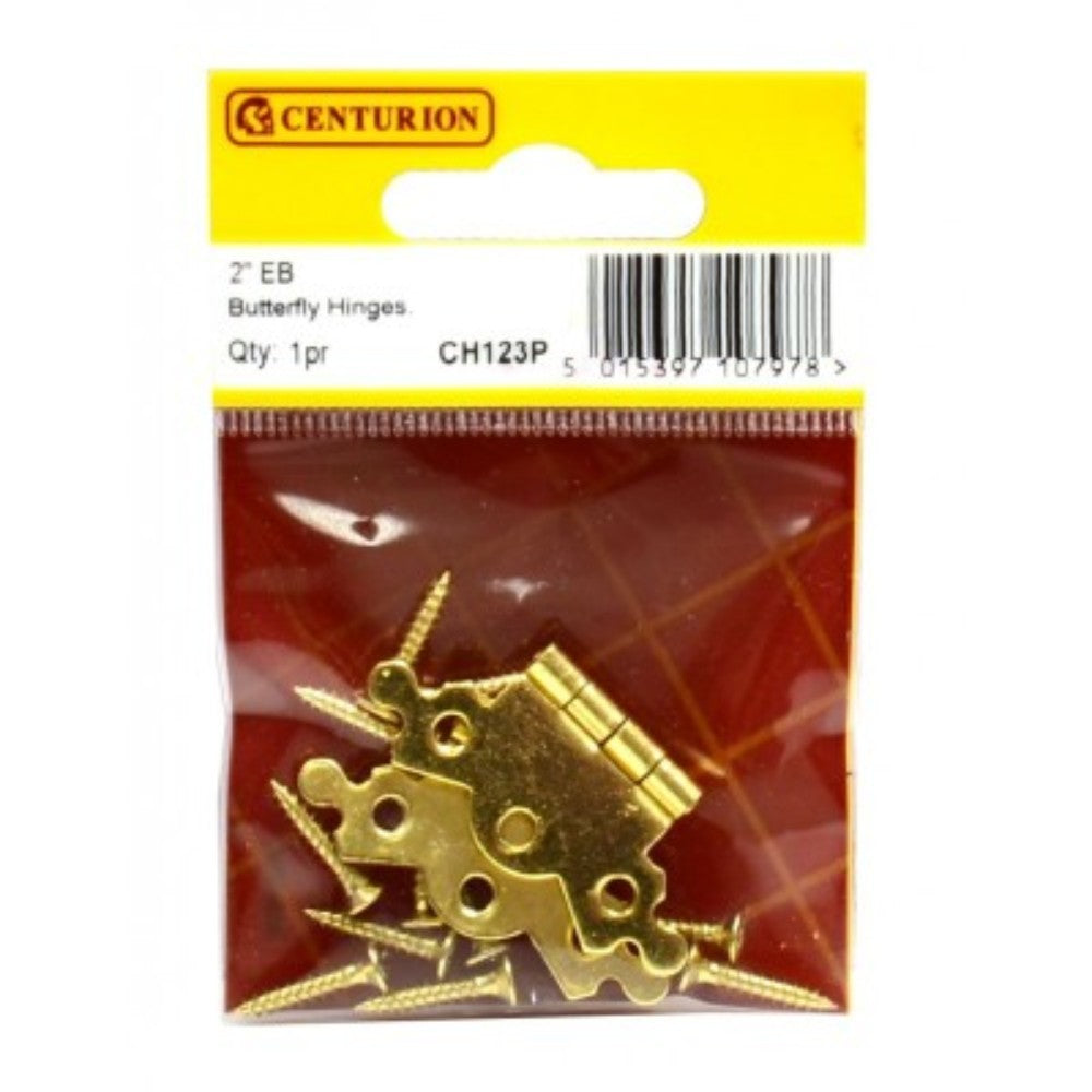 Centurion CH123P EB Butterfly Hinges - 2" (50mm) - Premium Hinges from Centurion - Just $2.2! Shop now at W Hurst & Son (IW) Ltd