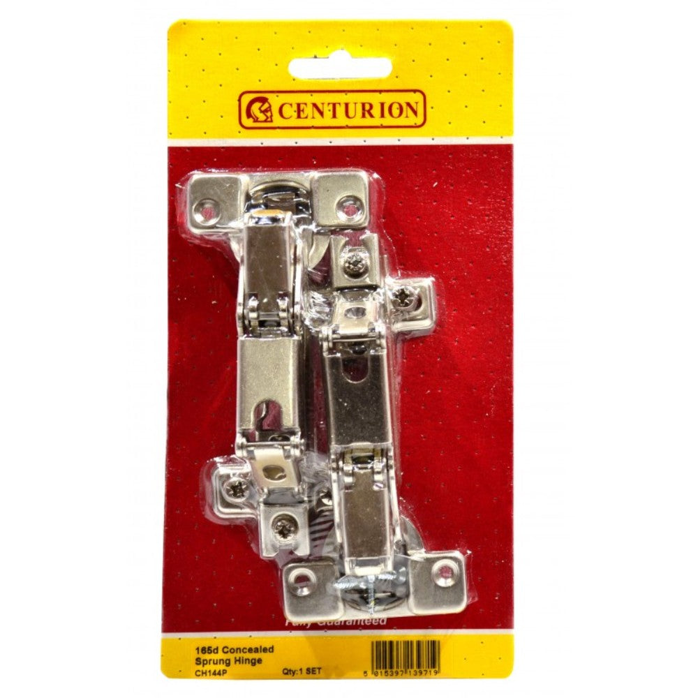 Centurion CH144P Pair of Sprung Concealed Hinges - NP 165deg 35mm - Premium Hinges from Centurion - Just $10.0! Shop now at W Hurst & Son (IW) Ltd