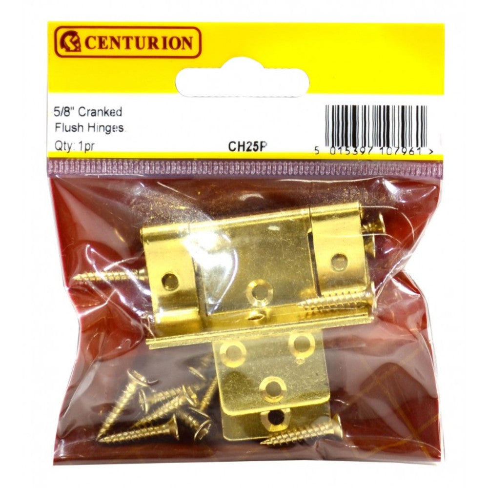 Centurion CH25P EB Single Cranked Flush Hinge - 16mm (5/8") Hinges Centurion Brand_Centurion Centurion Collections_Hinges Door Furniture Google Product Hinge Hinges Product Type_Hinges Security & General Ironmongery