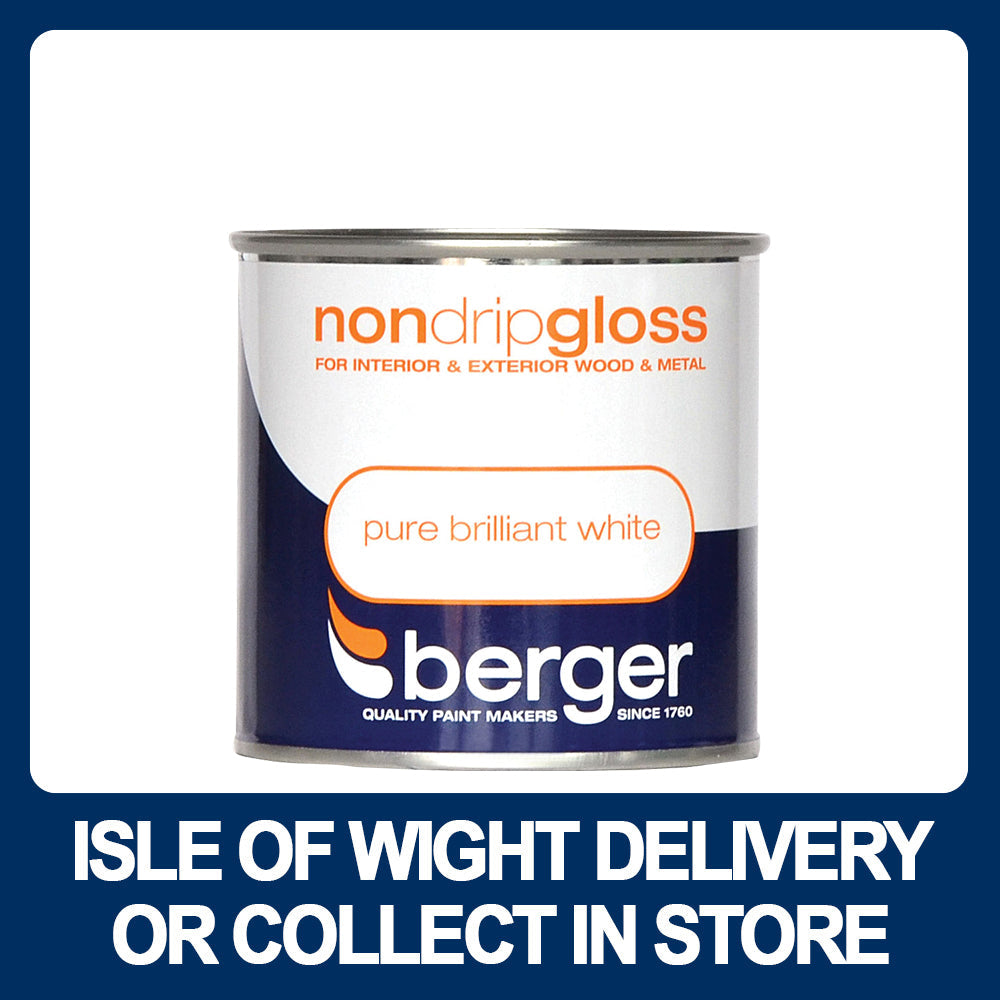 Berger Non-Drip Gloss 250ml - Various Colours - Premium Gloss from Berger - Just $7.99! Shop now at W Hurst & Son (IW) Ltd