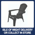 Dolomiti Large Chair Anthracite - Premium Outdoor Furniture from Koopman - Just $21.95! Shop now at W Hurst & Son (IW) Ltd