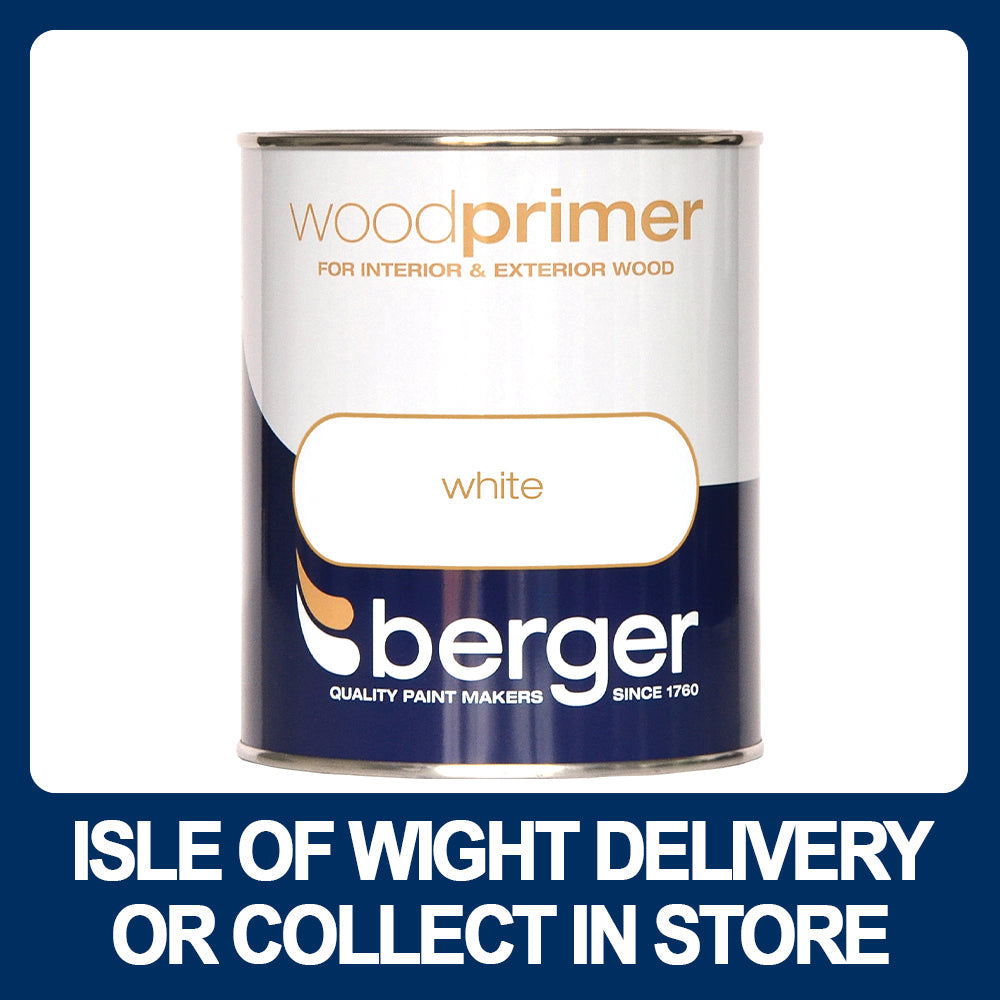 Berger Wood Primer 750ml - Premium Primer / Undercoat from W Hurst & Son (IW) Ltd - Just $12.40! Shop now at W Hurst & Son (IW) Ltd