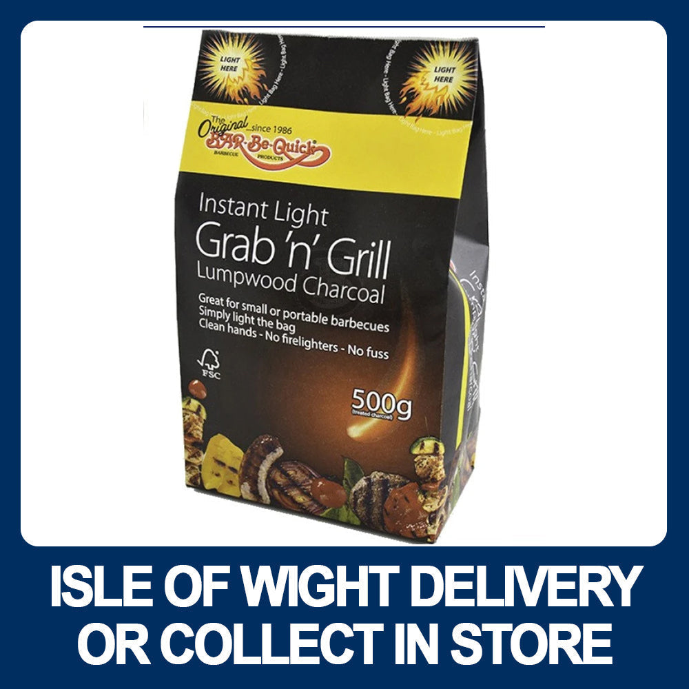 Bar-Be-Quick 'Grab & Grill' Instant Light Charcoal - Premium Fuel / Firelighters from BARRETTINE - Just $2.92! Shop now at W Hurst & Son (IW) Ltd