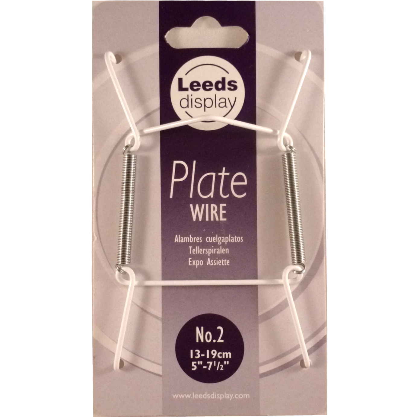 Leeds Display Wire Plate Hanger White - Various Sizes - Premium Decor from home hardware - Just $1.15! Shop now at W Hurst & Son (IW) Ltd