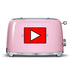 Smeg 2 Slice Toaster - Pink Toasters Smeg Brand_Smeg Collections_Toasters Google Product Mothers Day Product Price_£50.00 and Over Product Type_2 Slice Toasters Smeg Toasters