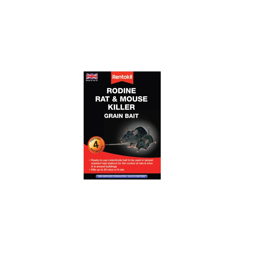 Rentokil Rodine Rat & Mouse Killer Grain Bait - Various Sizes - Premium Rodent from Rentokil - Just $4.4! Shop now at W Hurst & Son (IW) Ltd