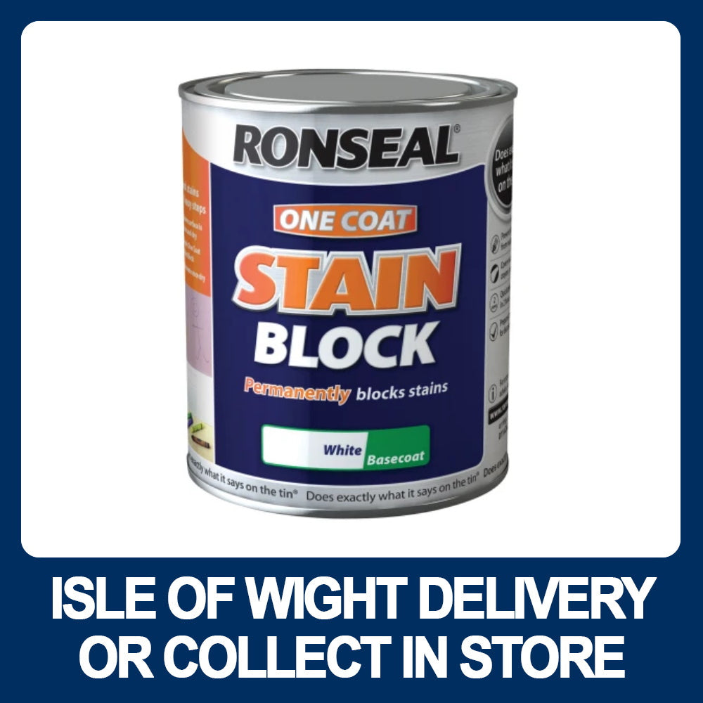 Ronseal One Coat Stain Block White Basecoat - Premium Stain Block from RONSEAL - Just $13.99! Shop now at W Hurst & Son (IW) Ltd