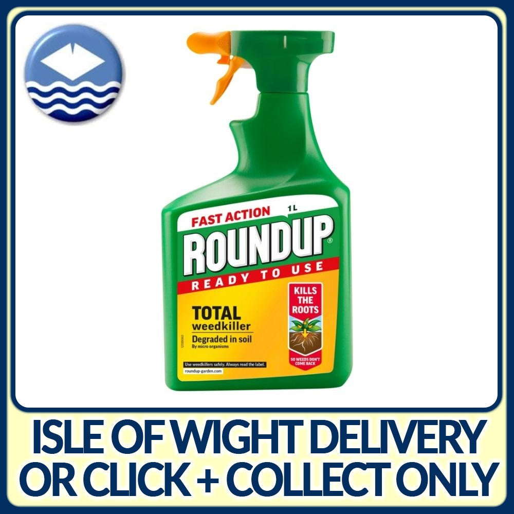RoundUp Ready-to-Use Total Weedkiller - 1 Litre - Premium Weedkillers from RoundUp - Just $6.49! Shop now at W Hurst & Son (IW) Ltd