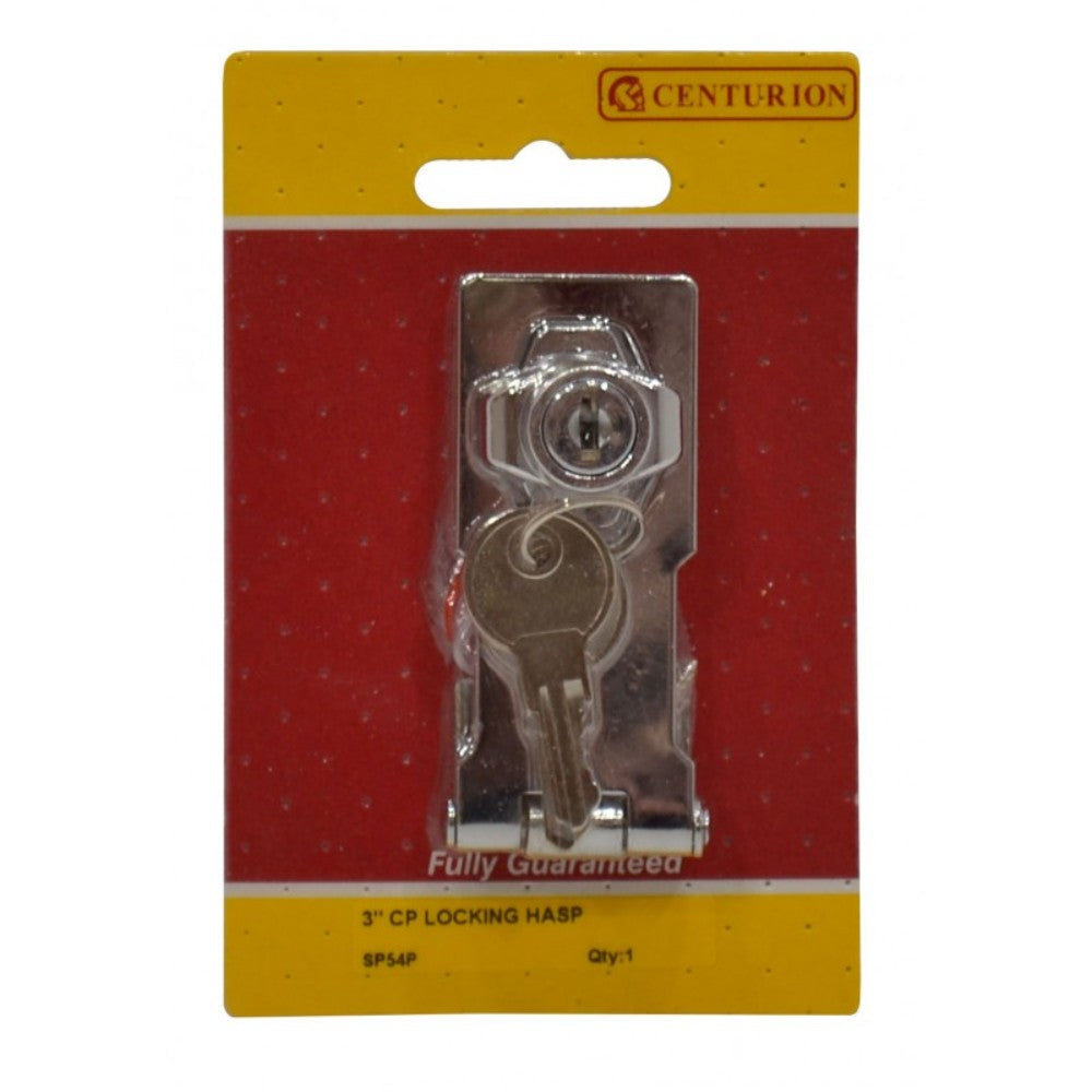 Centurion SP54P Cylinder Locking Hasp - 3" (75mm) Door Locks Centurion Brand_Centurion Centurion Collections_Door Locks / Bolts Door Locks & Bolts Google Product Ironmongery Product Type_Door Locks Security & General Ironmongery