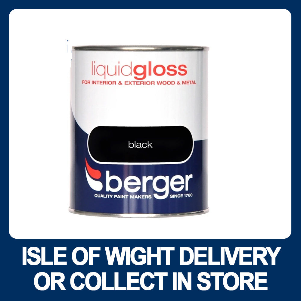 Berger Liquid Gloss Black - 750ml - Premium Gloss from Berger - Just $14.99! Shop now at W Hurst & Son (IW) Ltd