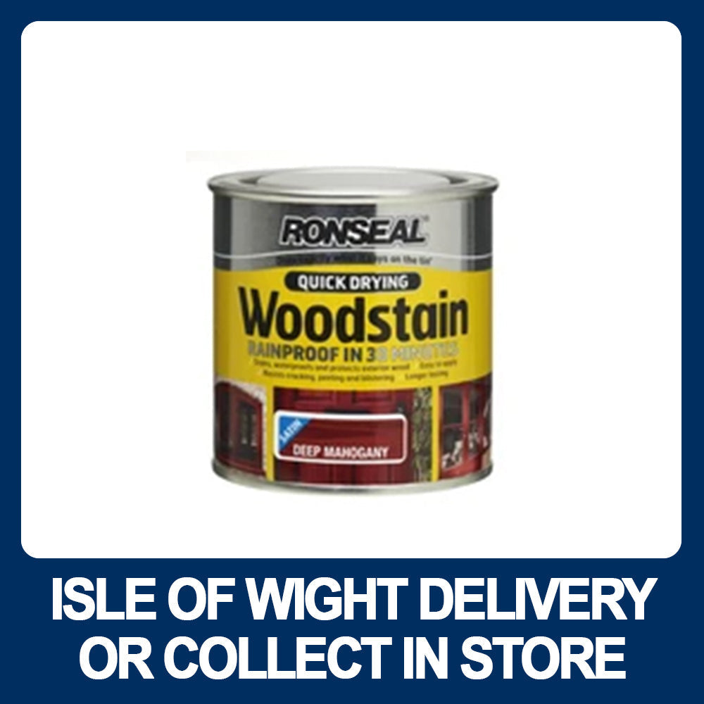 Ronseal Quick Drying Wood Stain - SATIN 750ml - Premium Outdoor Wood Stains from W Hurst & Son (IW) Ltd - Just $19.95! Shop now at W Hurst & Son (IW) Ltd